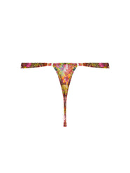 Danse Des Fleurs Fushia Vert String Thong