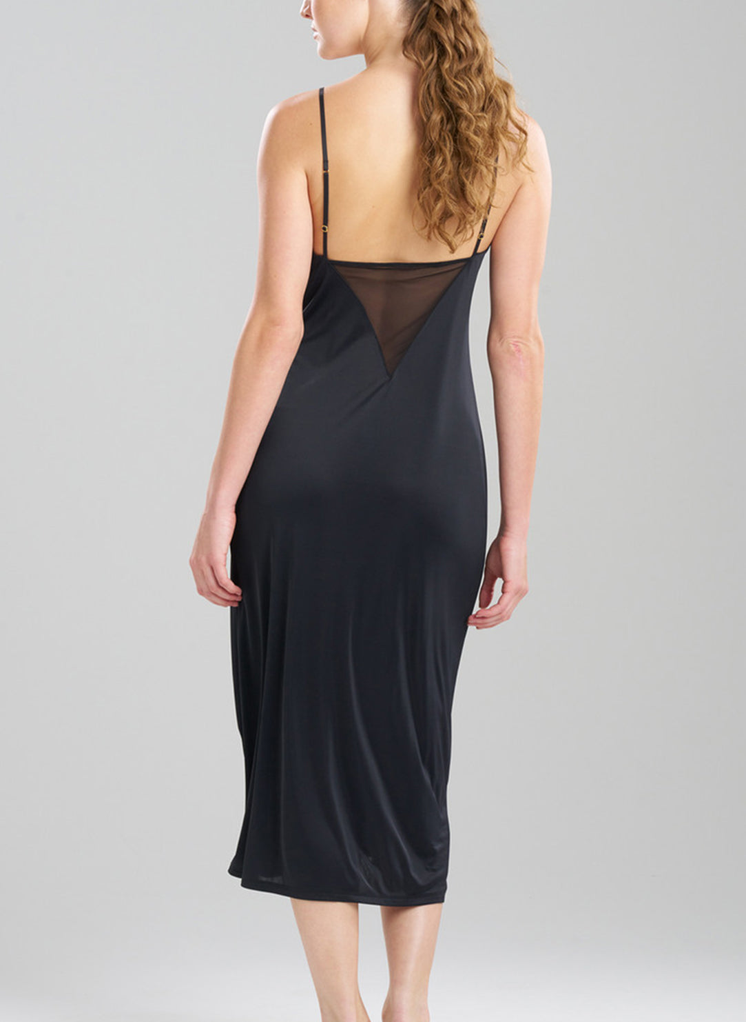 Body Doubles Black-BLK Gown with Mesh