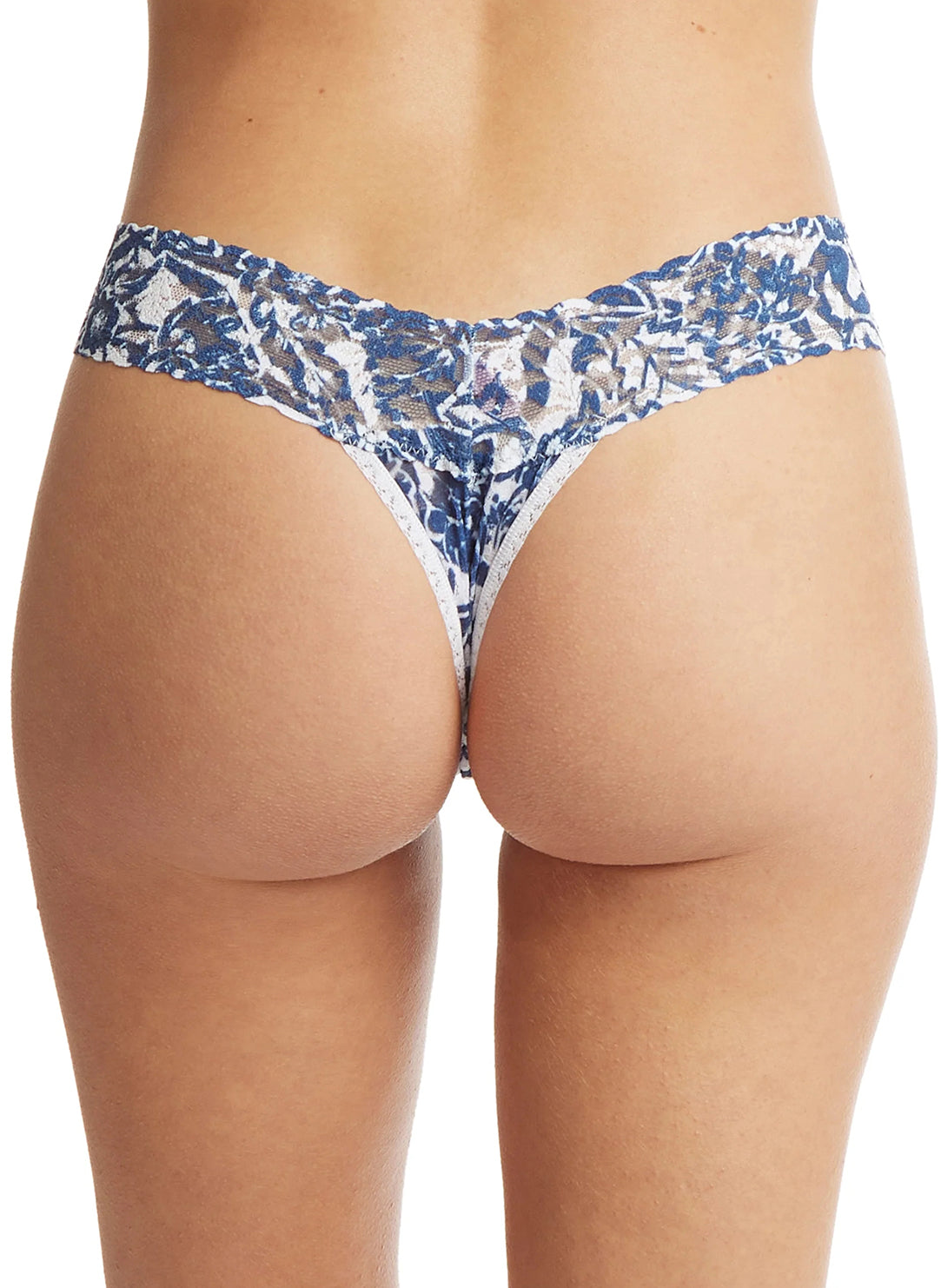 Signature Lace Sketchbook Floral Printed Low Rise Thong