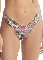 Signature Lace Florist Printed Low Rise Thong