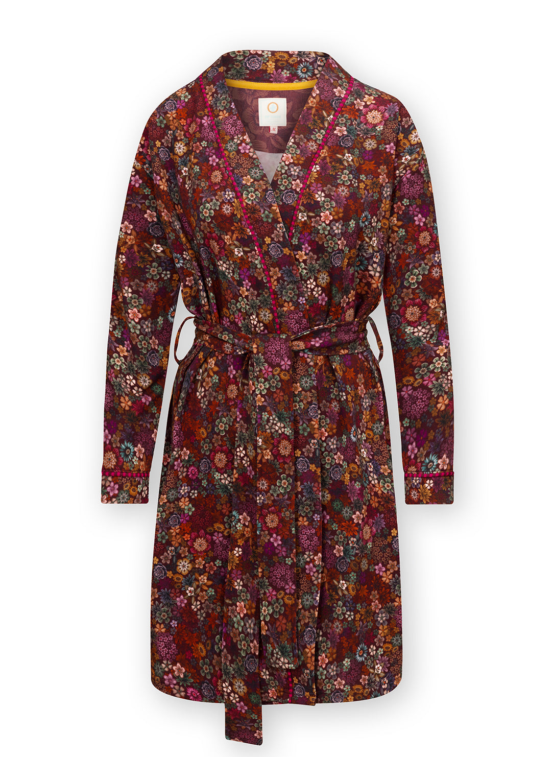 Ninny Red Short Kimono Robe