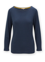 Tori Blue Green Long Sleeve Pajama Top