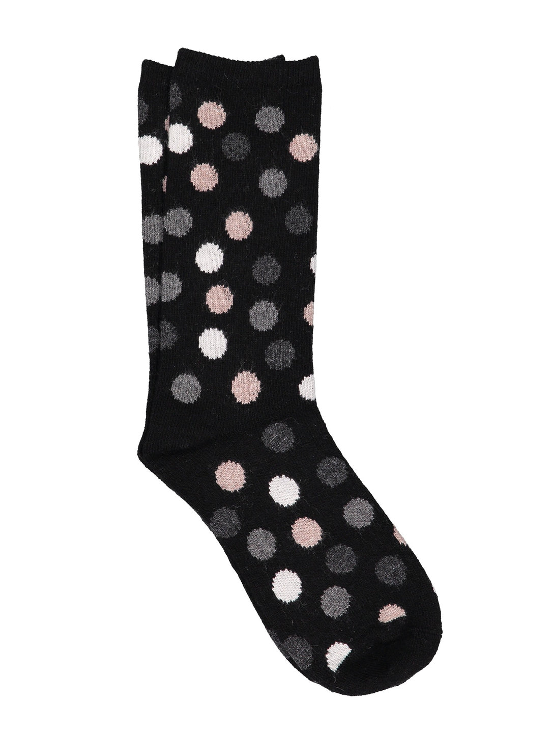 Confetti Black Cashmere Socks