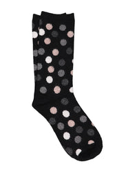 Confetti Black Cashmere Socks