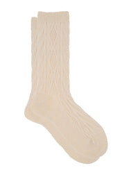 Demi Cream Cashmere Socks