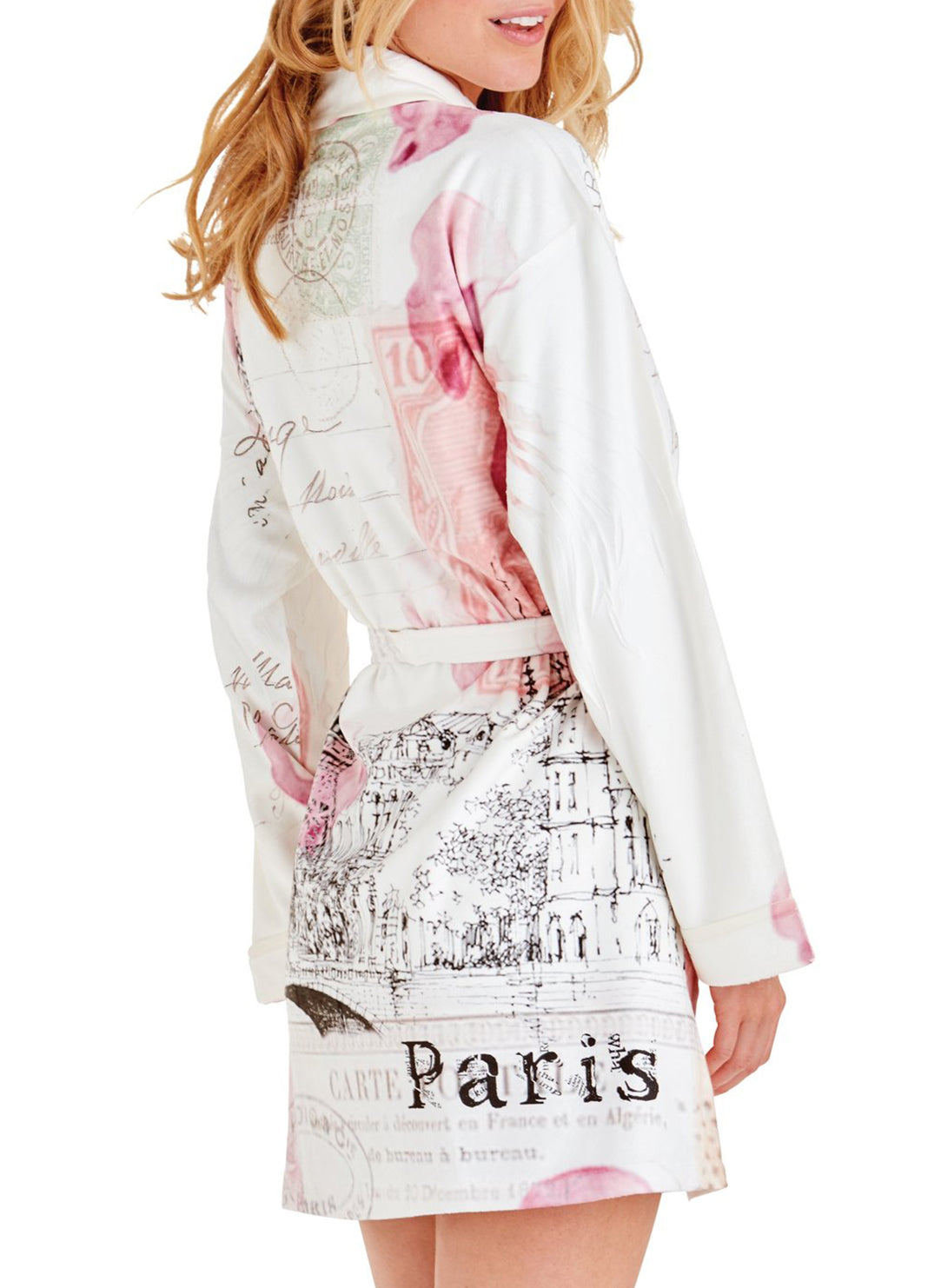 Paris Love Note Short Robe