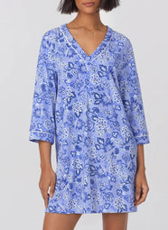 Blue Desert Flowers Blue Sleepshirt