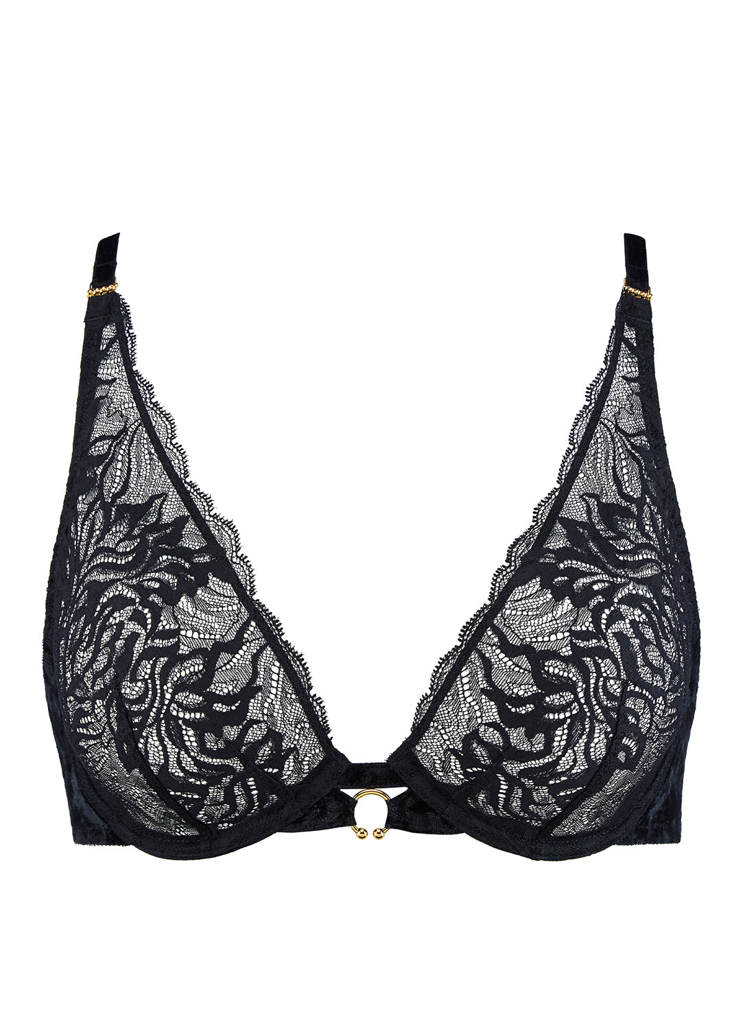 The Night Before Blackbird Triangle Plunge Bra