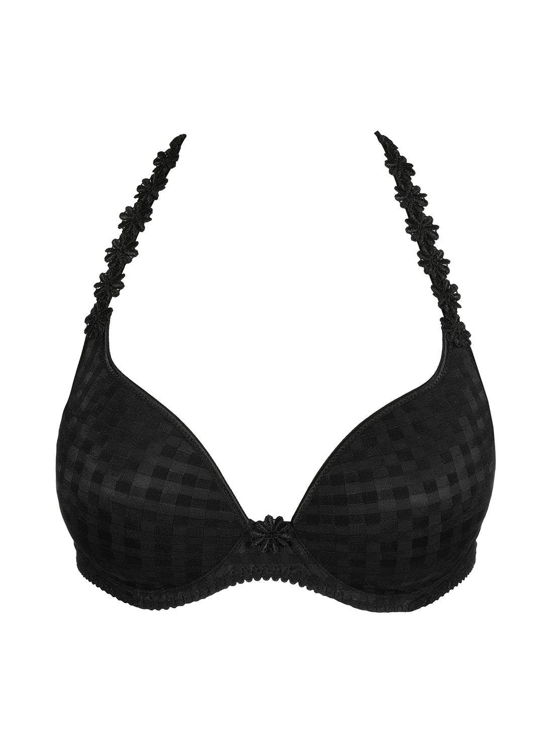 Avero Black Padded Bra Heartshape