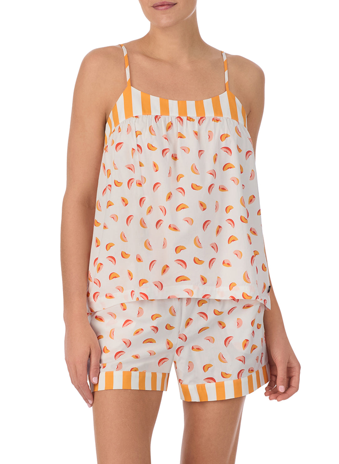 Peaches Orange Cami Short Pajama Set