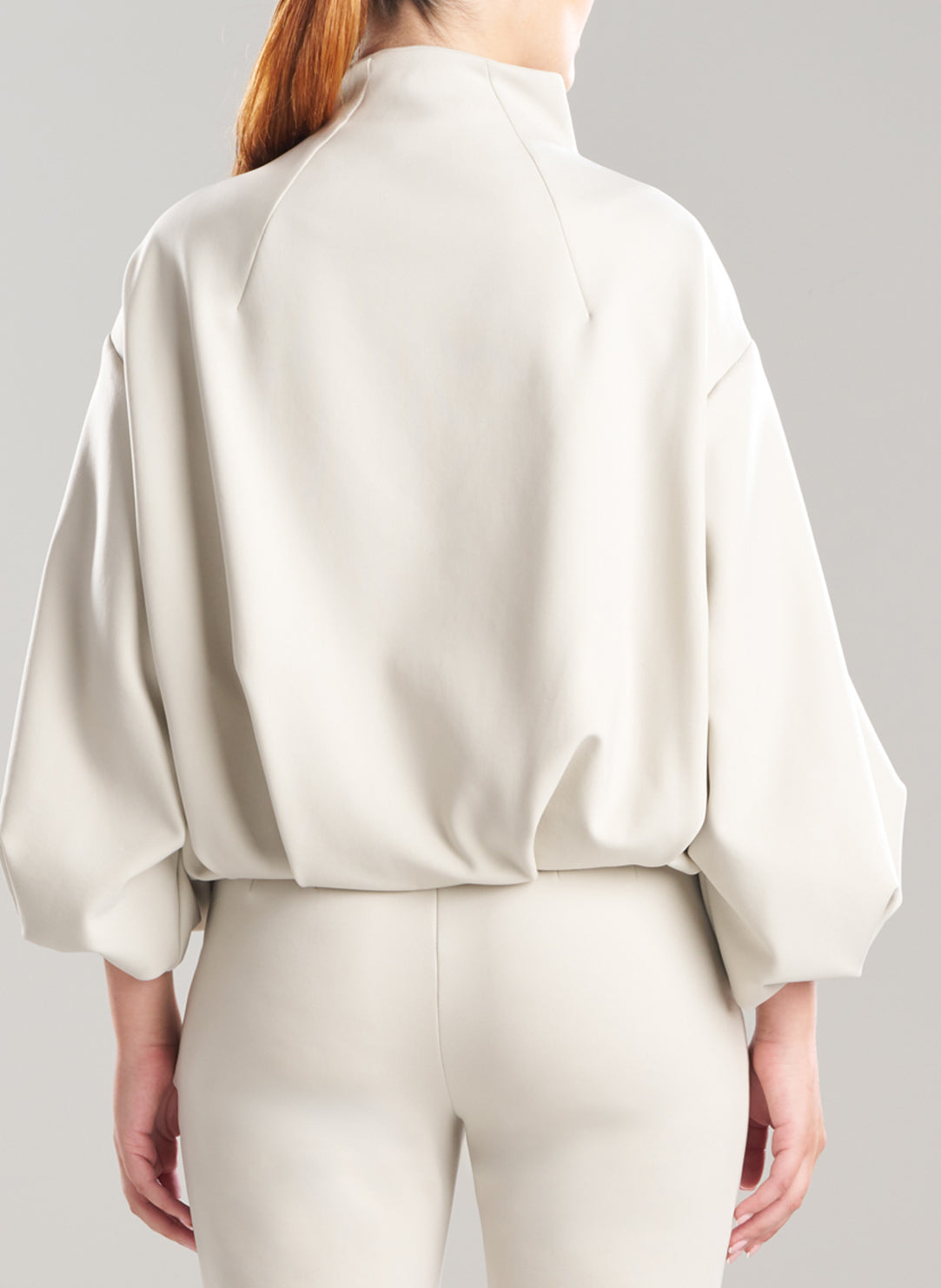 Techno Crepe Pearl Bomber Jacket