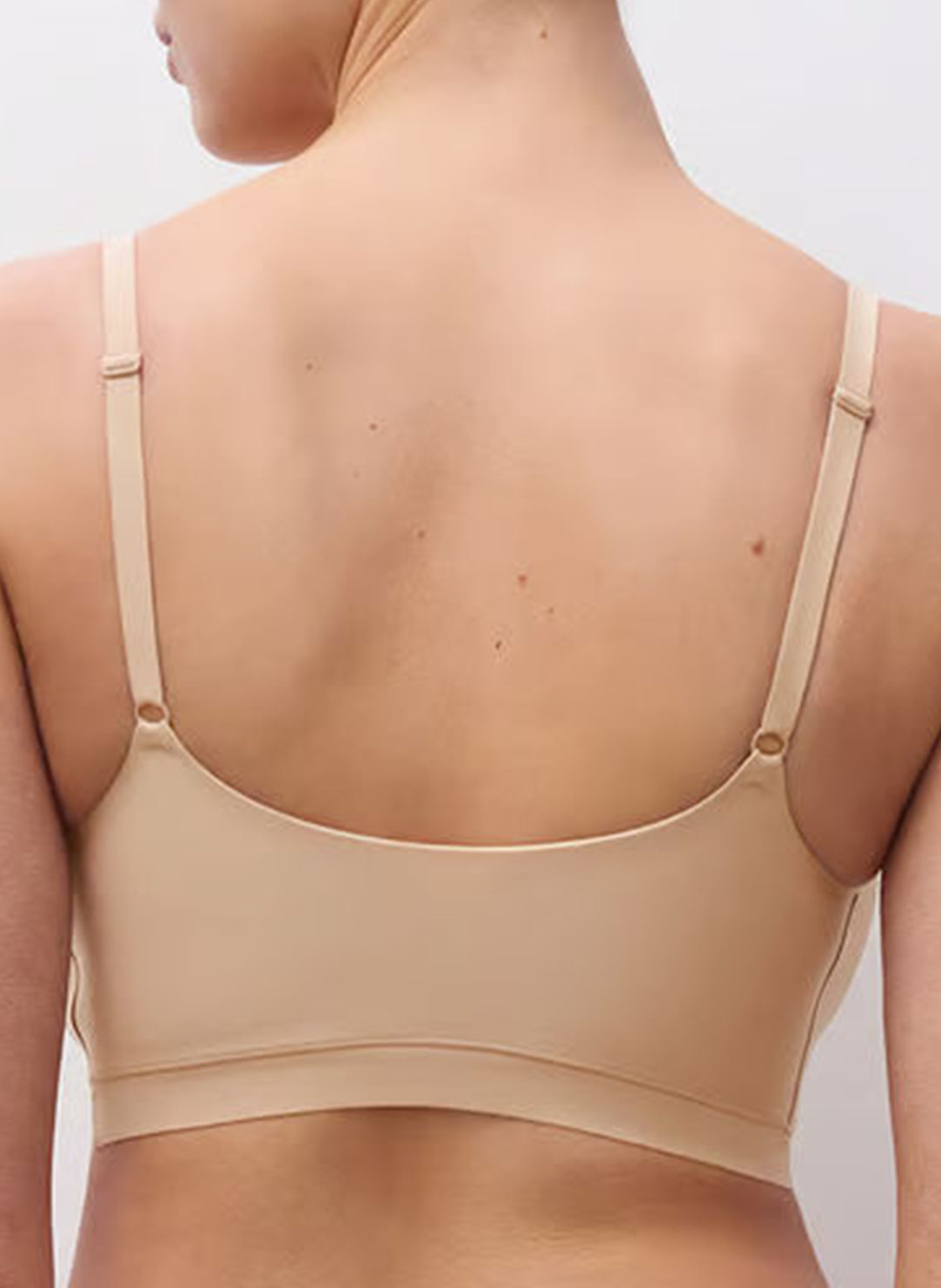 SoftStretch Ultra Beige Padded Scoop Bra Top