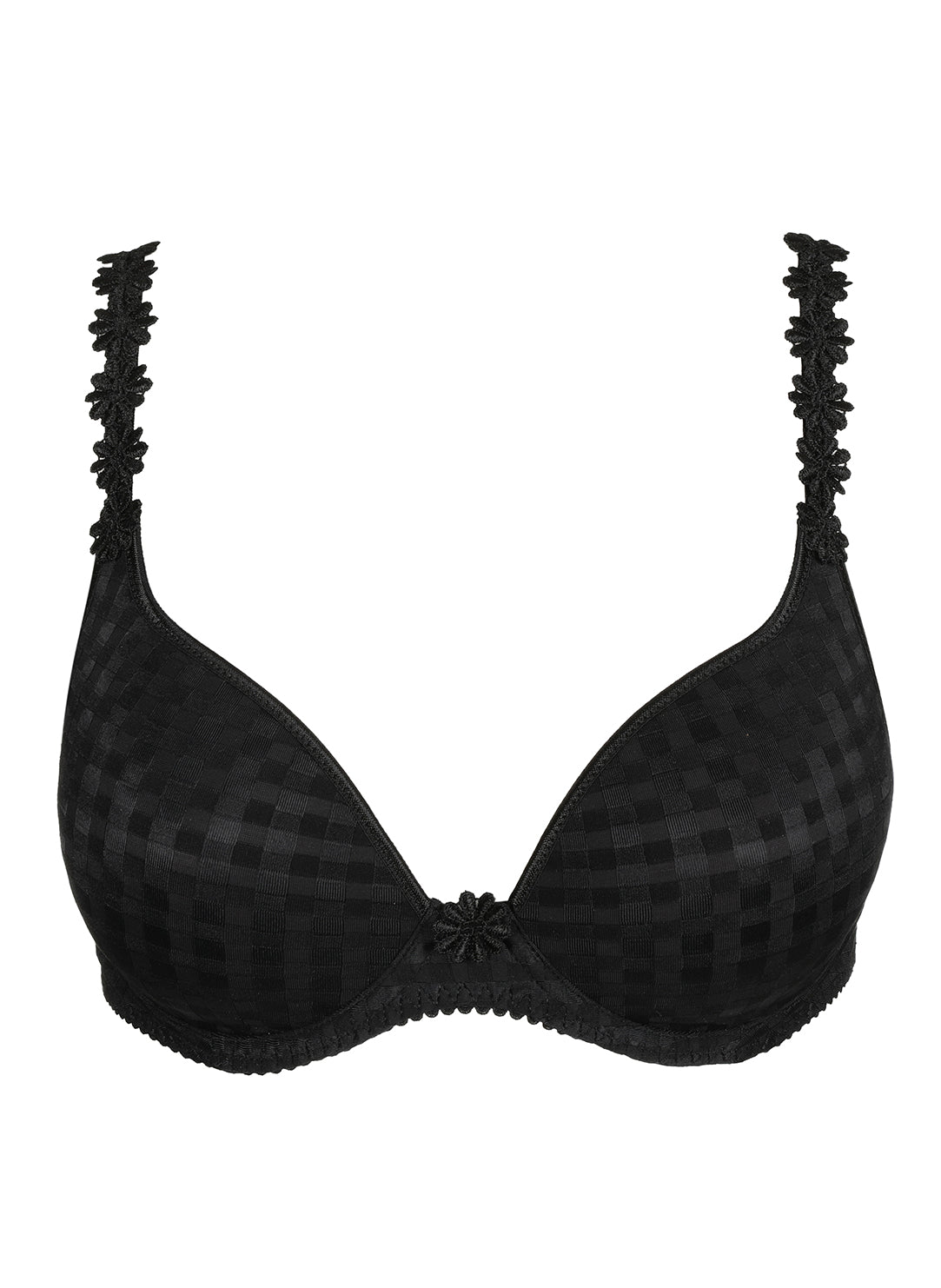 Avero Black Padded Bra Heartshape
