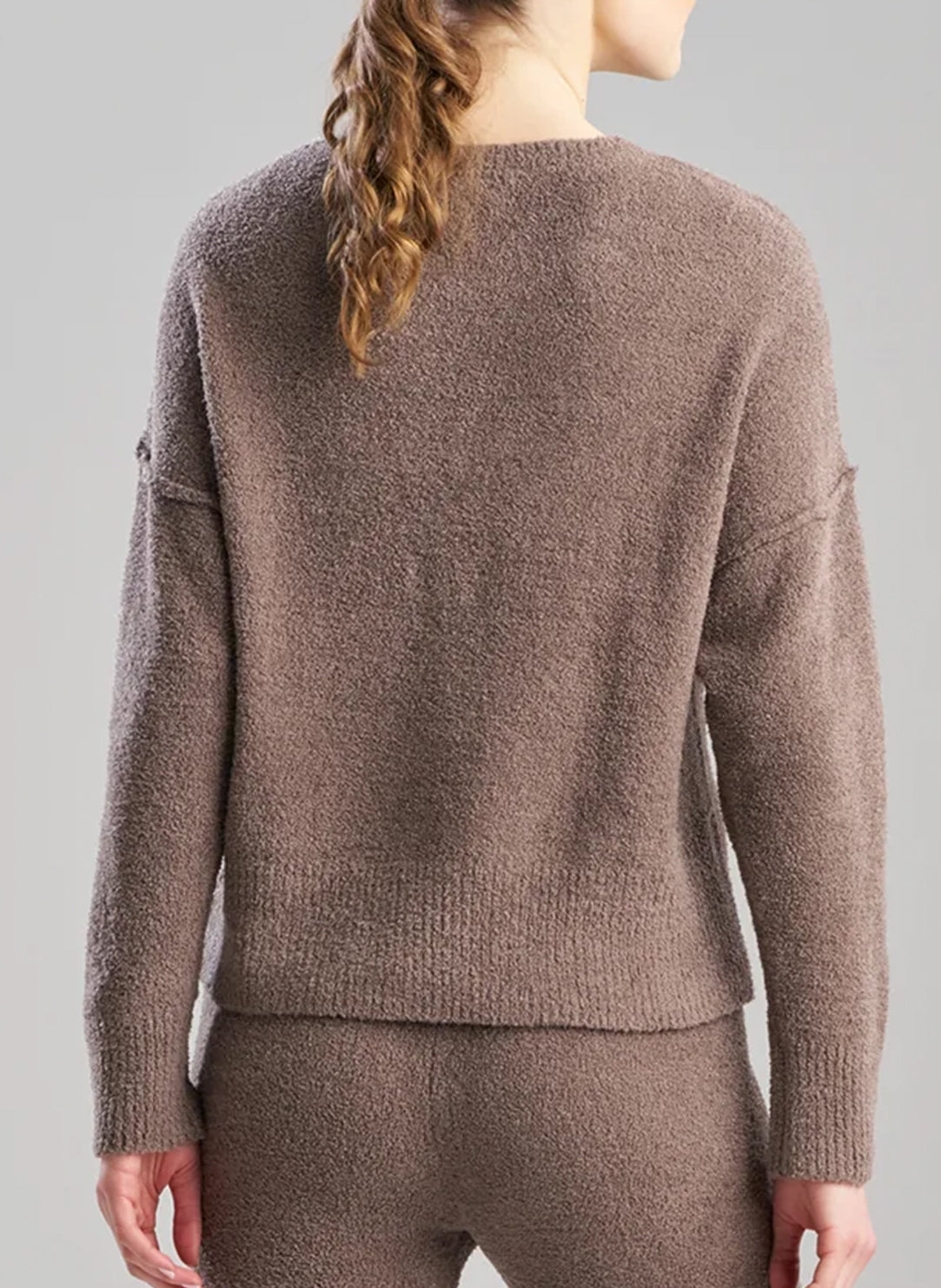 Luna Dark Taupe Long Sleeve Top