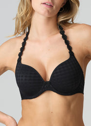 Avero Black Padded Bra Heartshape