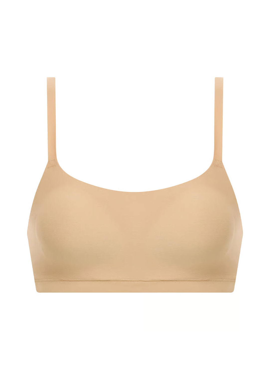 SoftStretch Ultra Beige Padded Scoop Bra Top