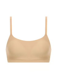 SoftStretch Ultra Beige Padded Scoop Bra Top