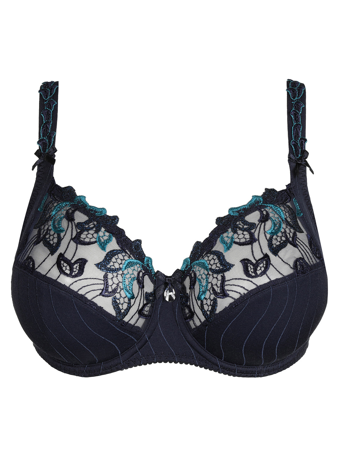 Deauville Velvet Blue Full Cup Bra