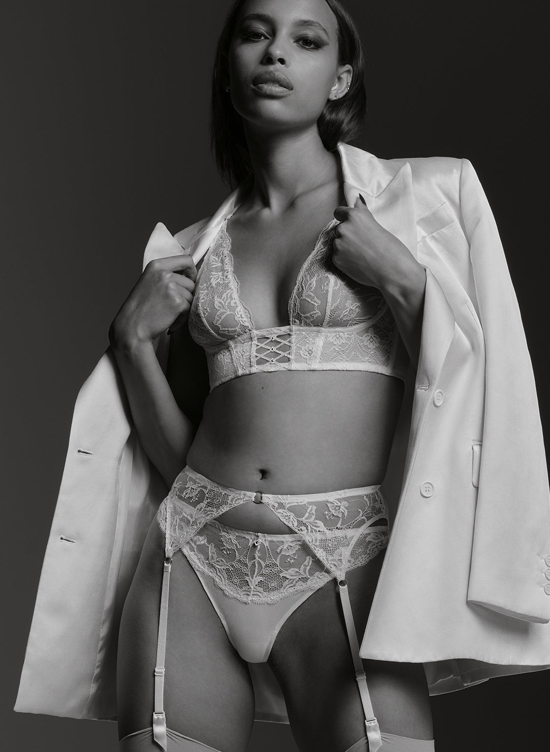 Kiss Of Love Opale Garter Belt