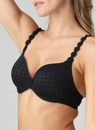 Avero Black Padded Bra Heartshape