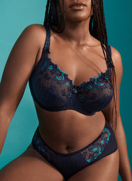 Deauville Velvet Blue Full Cup Bra