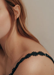 Avero Velvet Blue Padded Bra Heartshape