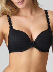 Avero Black Padded Bra Heartshape