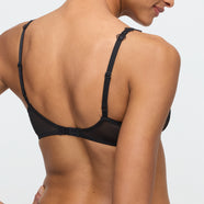 Annaelle Black Balcony Bra Vertical Seam
