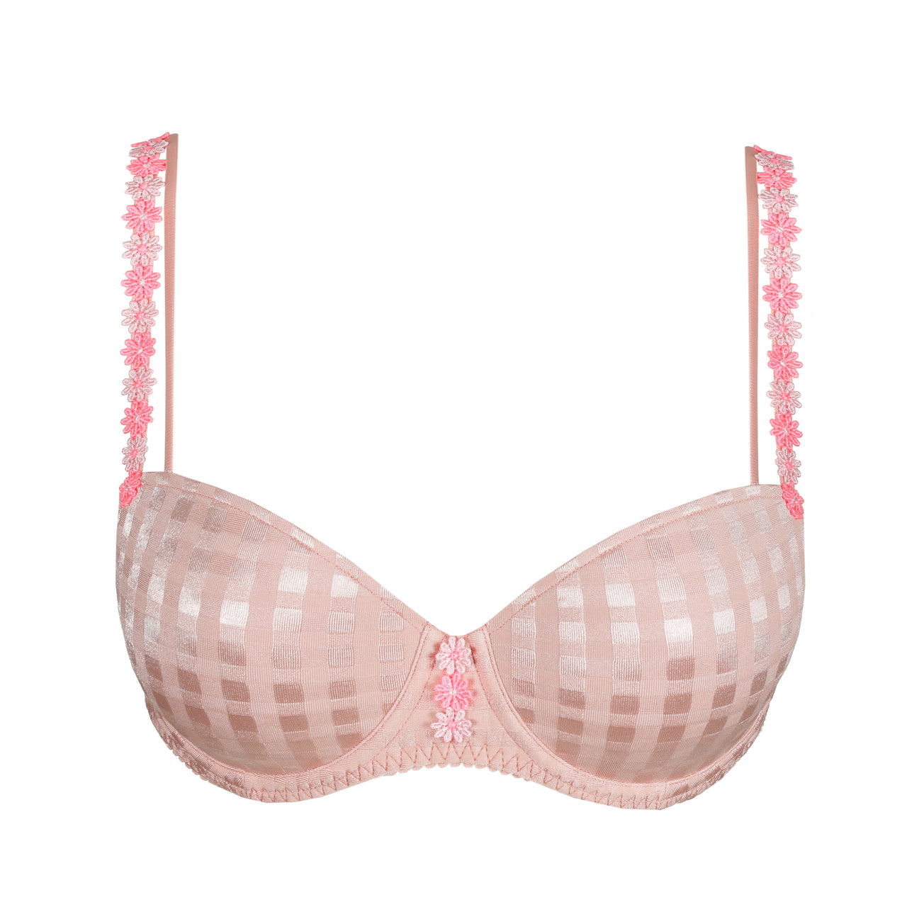 Avero Tiny Powder Rose Padded Balcony Bra