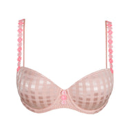 Avero Tiny Powder Rose Padded Balcony Bra