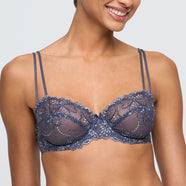 Jane Blue Shadow Balcony Bra Horizontal Seam