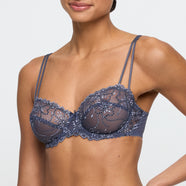 Jane Blue Shadow Balcony Bra Horizontal Seam