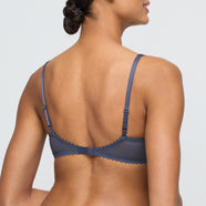Jane Blue Shadow Balcony Bra Horizontal Seam