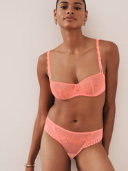Annaelle Neon Peach Thong