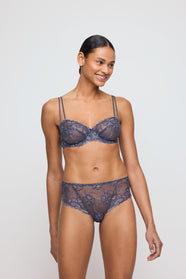 Jane Blue Shadow Balcony Bra Horizontal Seam