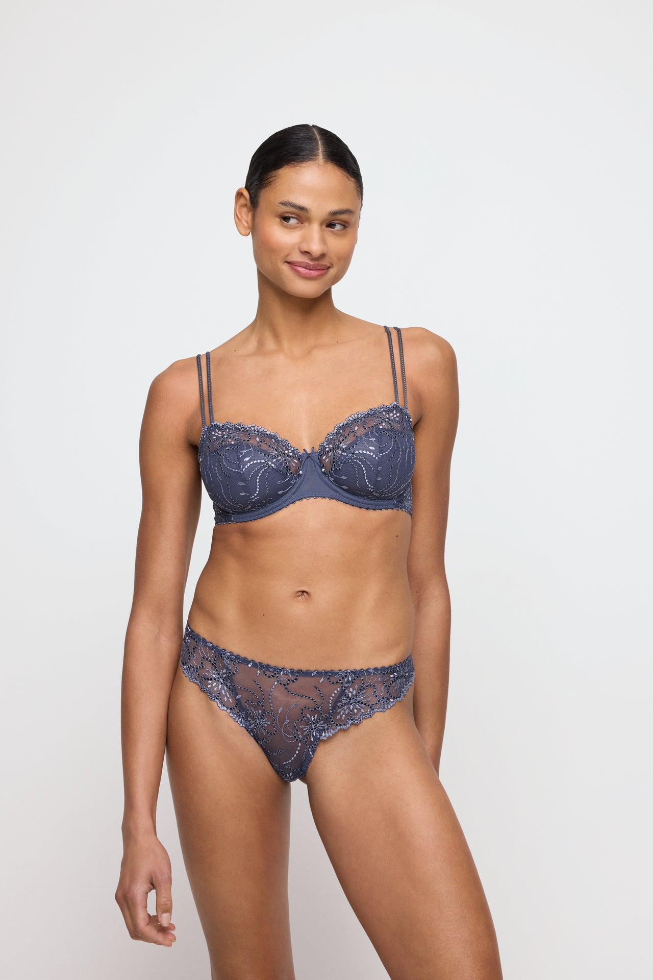 Jane Blue Shadow Thong