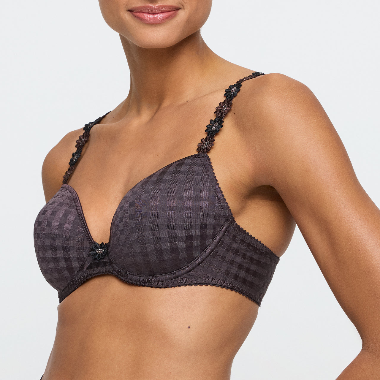 Avero Sweet Chocolate Padded Plunge Bra