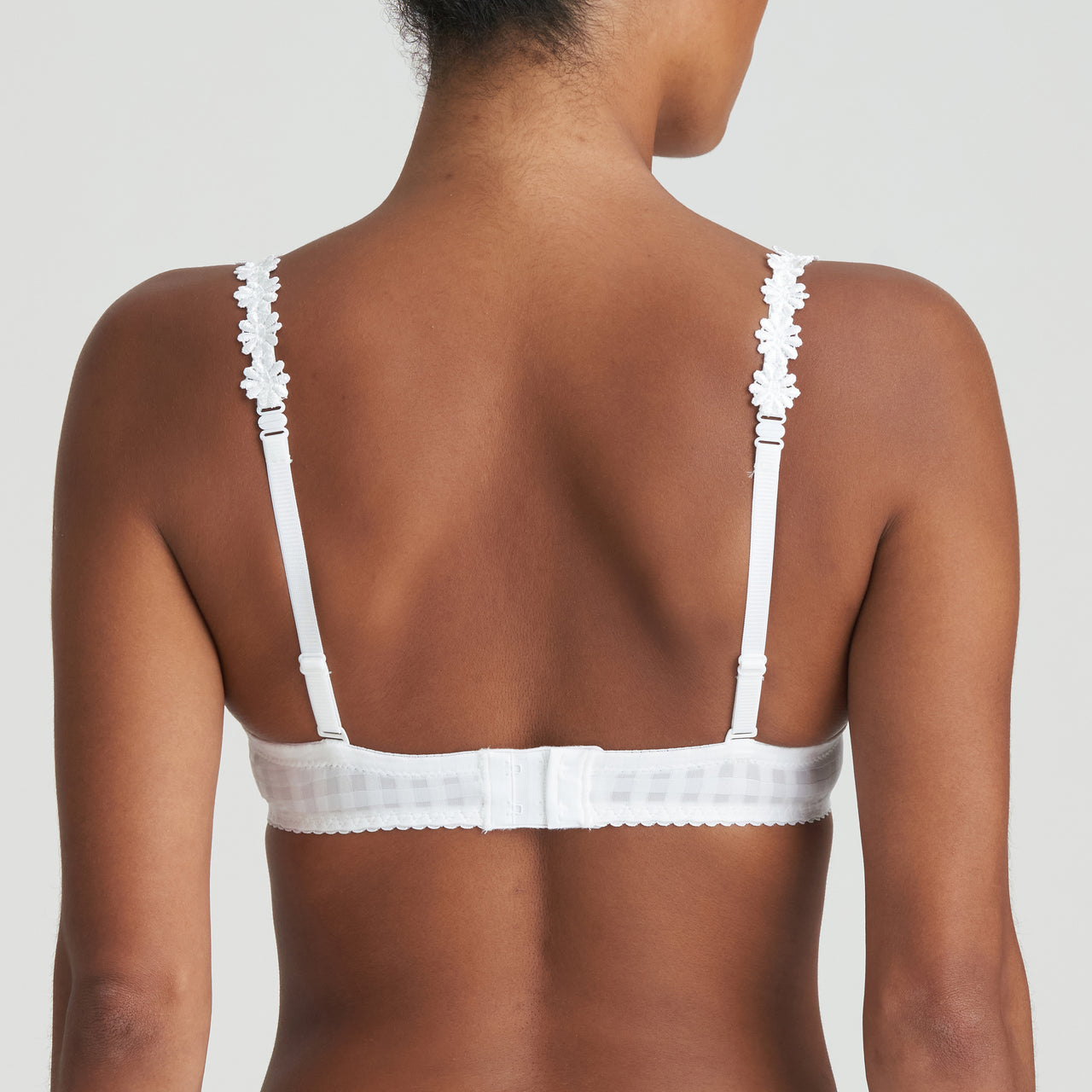 Avero White Padded Balcony Bra