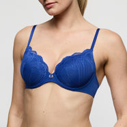 Cathia Stylo Blue Padded Bra Heartshape