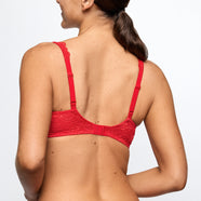 Cyrile True Red Padded Bra Heartshape
