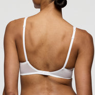 Heleen White Padded Bra Heartshape