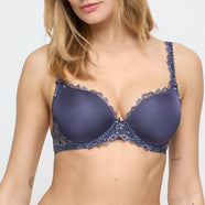 Jane Blue Shadow Padded Bra Heartshape