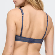 Jane Blue Shadow Padded Bra Heartshape