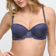 Jane Blue Shadow Padded Balcony Bra