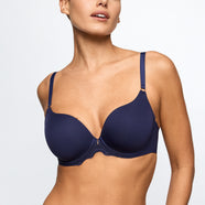 Linaa Evening Blue Padded Bra Heartshape