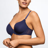 Linaa Evening Blue Padded Bra Heartshape