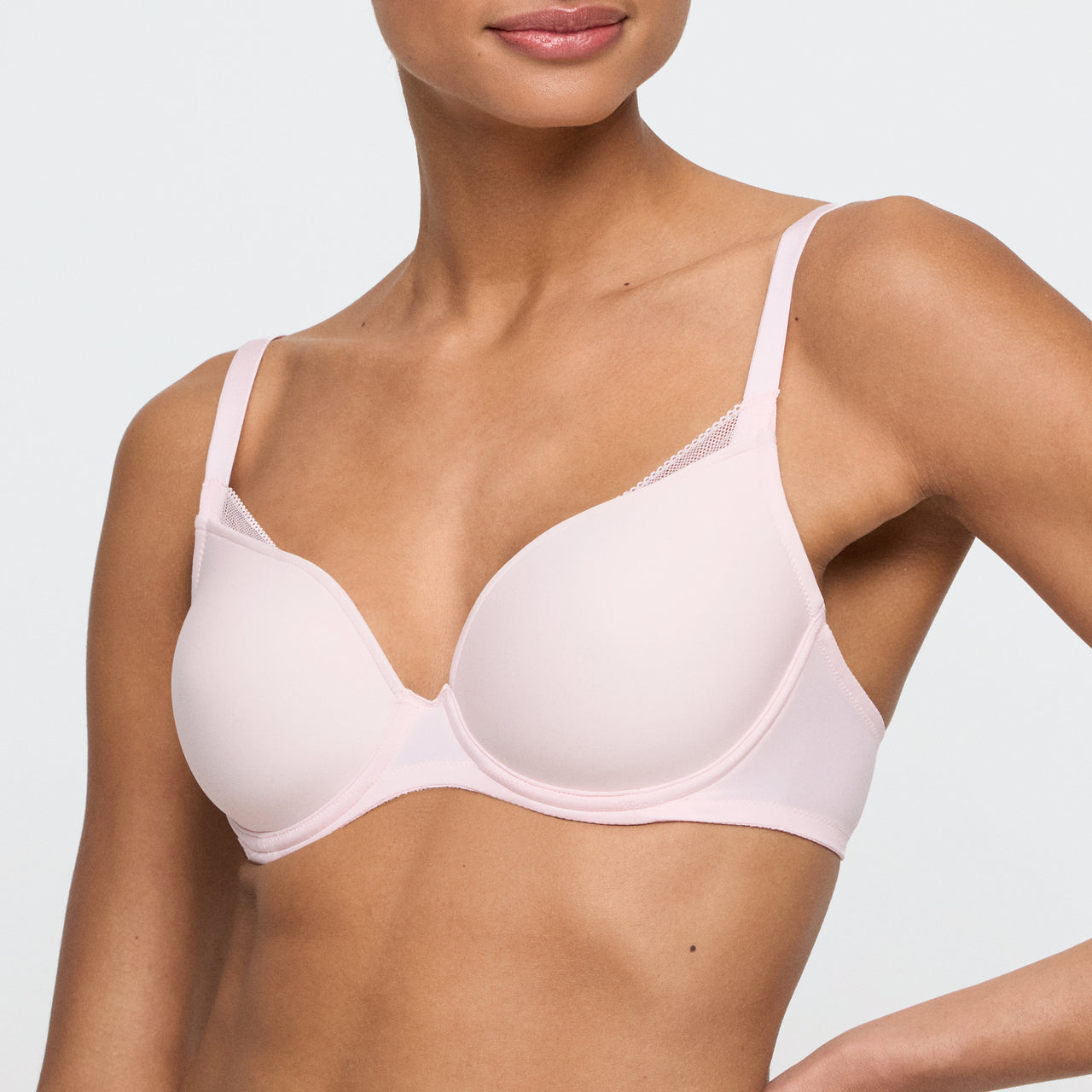 Milao Pastel Pink Padded Bra Heartshape