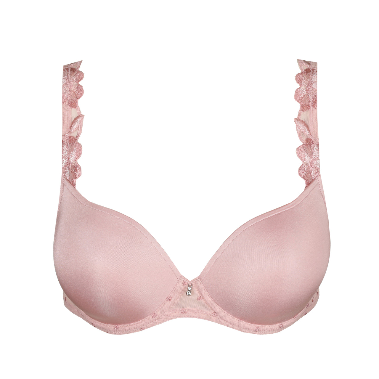 Agnes Vintage Pink Padded Bra Heartshape