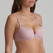 Agnes Vintage Pink Padded Bra Heartshape