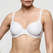 Heleen White Spacer Full Cup Bra